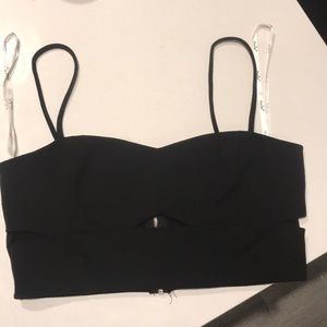 Black crop blouse 🖤